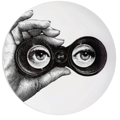 Prato de Parede Estilo Fornasetti Binóculo 2