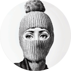 Prato de Parede Estilo Fornasetti Gorro
