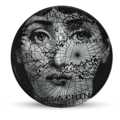 Estilo Fornasetti Mapa Prato Decorativo