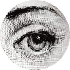 Prato de Parede Estilo Fornasetti Olho