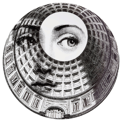 Prato de Parede Estilo Fornasetti Pantheon