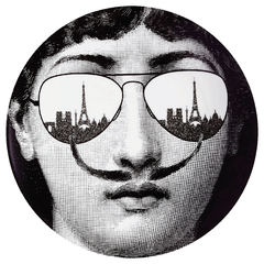 Prato de Parede Estilo Fornasetti Paris