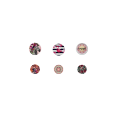 Conjunto Pratos de Parede Mundo Cor de Rosa - comprar online