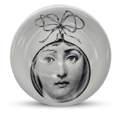 Prato de Parede Estilo Fornasetti Bola de Natal