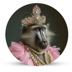 Prato de Parede Macaca Bailarina