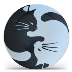 Prato de Parede Ying Yang Cats - comprar online