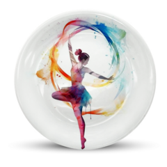 Prato de Parede Bailarina Aquarela - comprar online