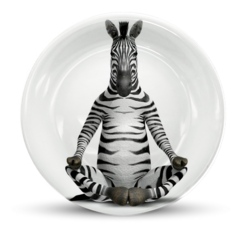 Prato de Parede Zebra Zen - comprar online