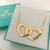 Colar coração entrelaçado personalizado
