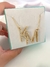 Colar monograma com pedras - loja online