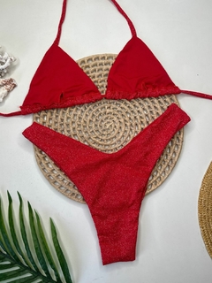 Conjunto Comfort Vermelho Lurex - comprar online