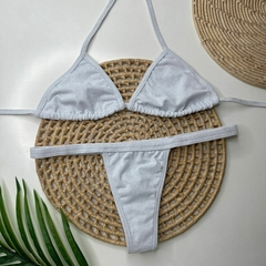Biquíni Fita Fio Branco Lurex - comprar online