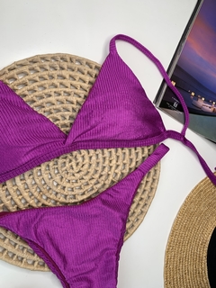 Biquíni Tanga Uva Canelado - comprar online