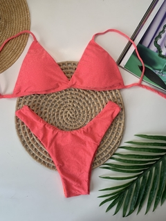 Conjunto Comfort Coral Neon Lurex