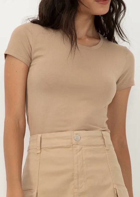 Blusinha Ribana - bege
