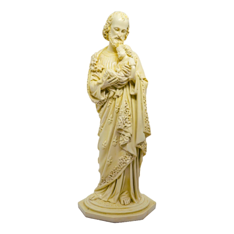 São José com o Menino - 42 cm - Cor marfim