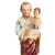 São José com o Menino - 30 cm - Pintado por religiosa - Nossa Senhora de Fatima Artigos Religiosos
