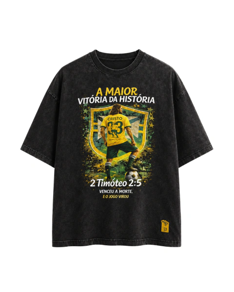 A MAIOR VITÓRIA | PRETO ESTONADO | OVERSIZED PREMIUM