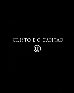 Cristo é o capitão | Preta - Cheio da Graça Store