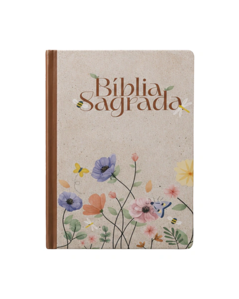 Bíblia Sagrada Flores | NAA | Letra Normal | Capa Dura
