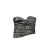 Blusa cintos - stone washed - preta