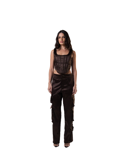 Corset estruturado - marrom