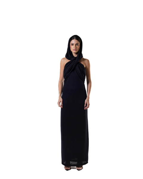 Vestido longo - Preto - Goddess