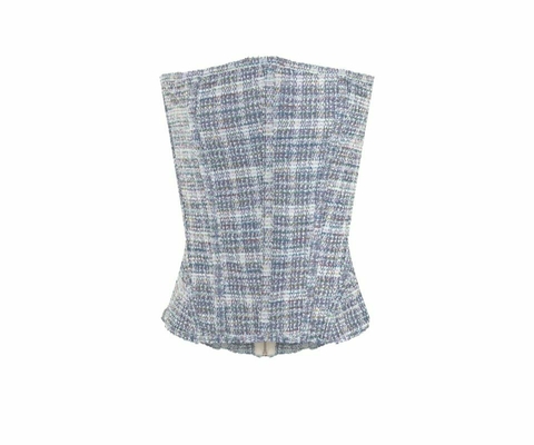 Corset estruturado - tweed - lilás