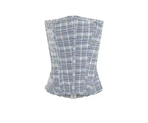 Corset estruturado - tweed - lilás