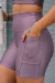 Conjunto Bermuda Meia Coxa +Top Feel Rib Glow -  Ah Fitness