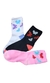 Kit 3 Pares Meia Feminina Algodão Cano Médio