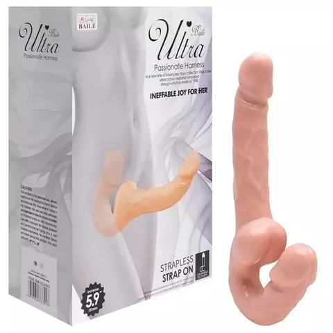 Penetrador Strapless Com Plug Vaginal Baile - 23 X 3,6 X 4,2cm