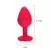 Plug Anal G Silicone Rosa 10 X 4Cm - comprar online