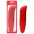 Vibrador Ponto G Golfinho Aveludado - VERMELHO