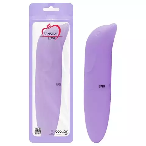 Vibrador Ponto G Golfinho Aveludado - Lilás