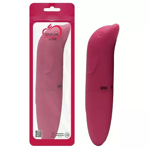 Vibrador Ponto G Golfinho Aveludado - VINHO