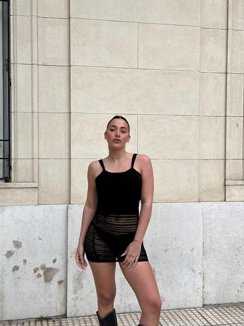 vestido encaje bretel #2547 - comprar online