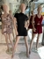 vestido polera manga corta #2574