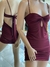 vestido frunce licra #2591 - comprar online