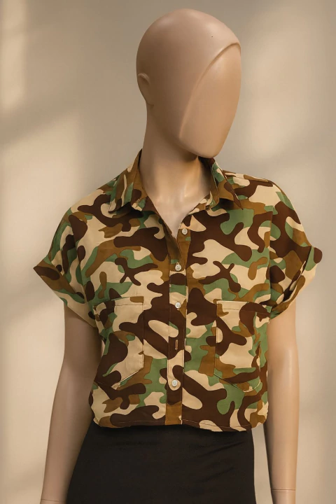 Camisa Gasa Creppe #6299