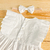 Vestido branco babado drapeado dois laços - Titokinha