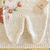 Saída maternidade tricot 3 peças offwhite bordado flores - Titokinha