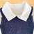 Macacão jardineira longa azul marinho + body camisa ML - loja online