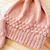 Touca e luva pompom pérolas rose na internet