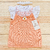 Vestido tricot margarida laranja + body rendado + faixinha - comprar online