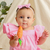 Vestido babados algodão doce rosa na internet