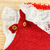 Vestido nuvem tricot vermelho + body rendado + faixinha na internet