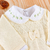 Saída maternidade tricot 4 peças vestido pérolas princesa amarela - comprar online
