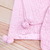 Saída maternidade tricot 3 peças pompom rosa bebê - loja online