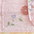 Saída maternidade tricot 3 peças rosa bebê bordado flores